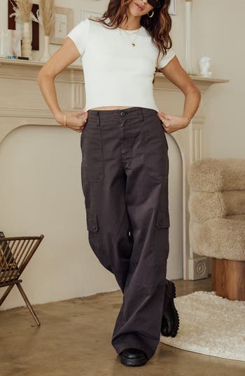 BP. Twill Wide Leg Cargo Pants | Nordstrom