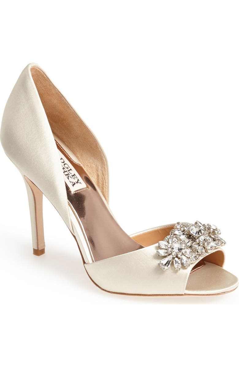 Badgley Mischka Collection Badgley Mischka 'Giana' Satin d'Orsay Pump, Main, color,
