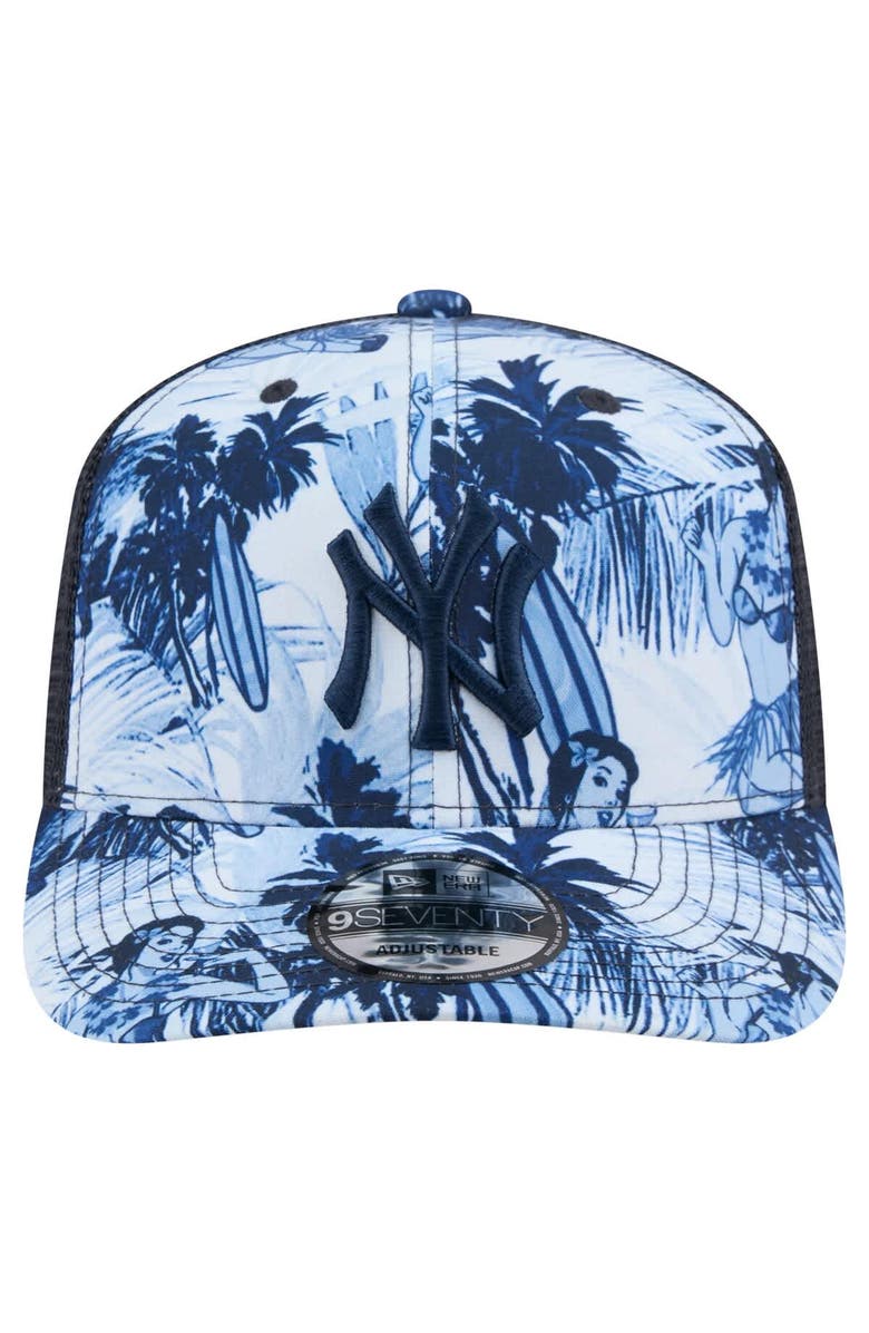 New Era Men's New Era Navy New York Yankees Hula Trucker 9SEVENTY Adjustable Hat, Alternate, color, Navy