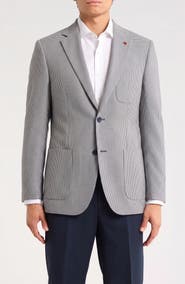 SOUL OF LONDON Houndstooth Jersey Blazer