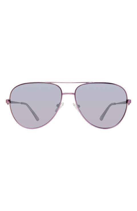 Shoreditch 62mm Oversize Aviator Sunglasses