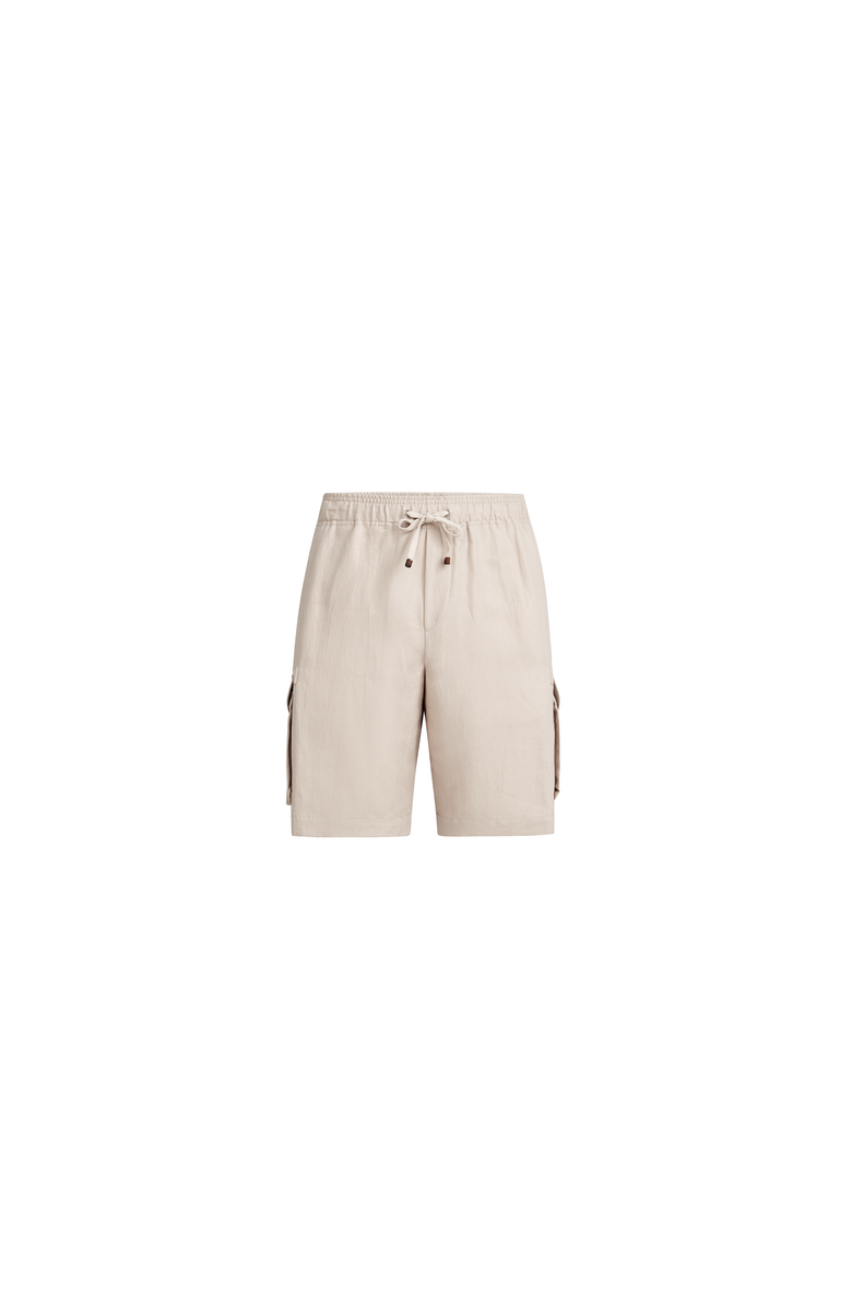 Brunello Cucinelli Bermuda shorts with cargo pockets, Main, color, Buff