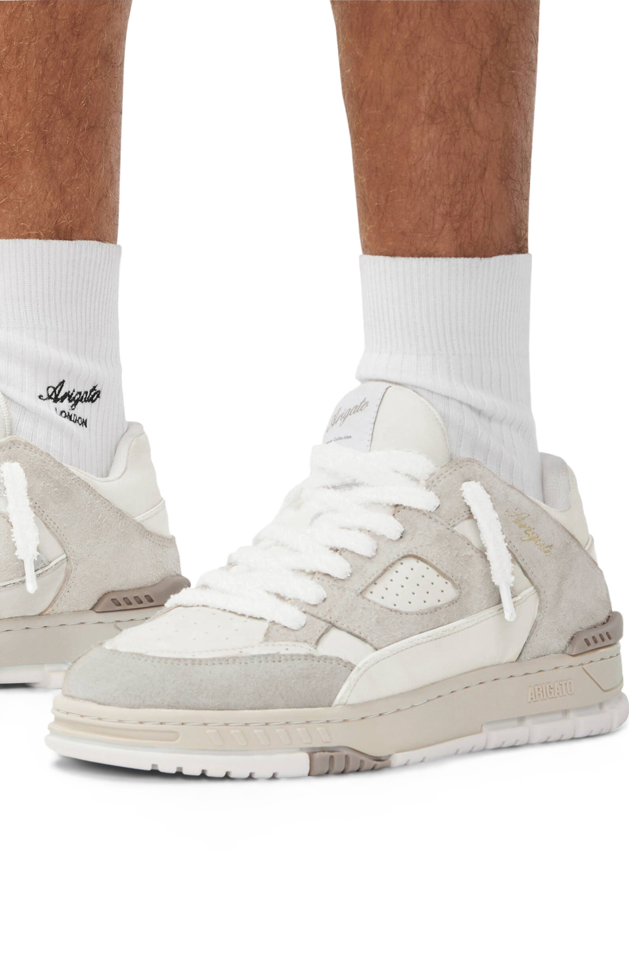 Axel Arigato Area Lo Fluffy Sneaker - Men's, Alternate, color, Beige/Beige