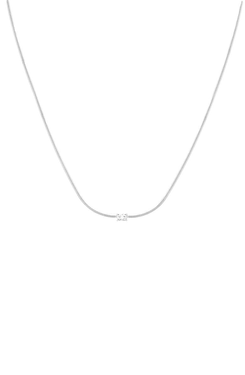 Bearfruit Jewelry Sterling Silver 18k Gold Plated Sena Necklace Holiday Gift Idea, Main, color, Silver