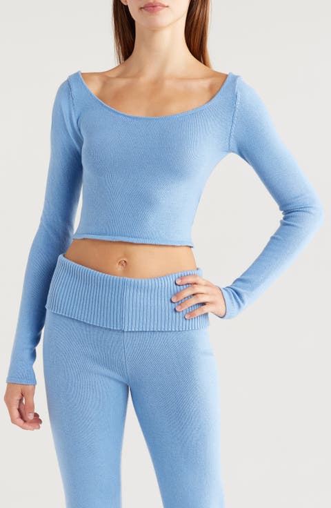 Cross Back Crop Sweater