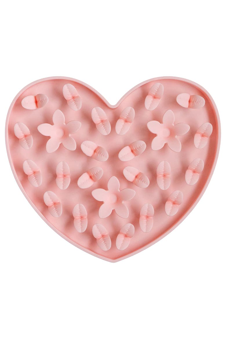 Enrichment Snuffle Mat Textured Dog Feeding Pad, Main, color, Pink
