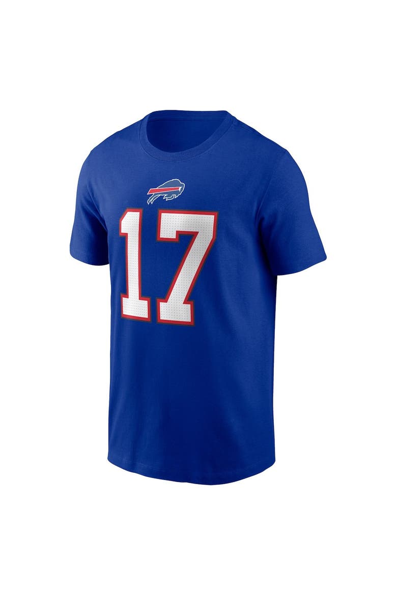 Men's Nike Josh Allen Royal Buffalo Bills Player Name & Number T-Shirt, Alternate, color, Royal