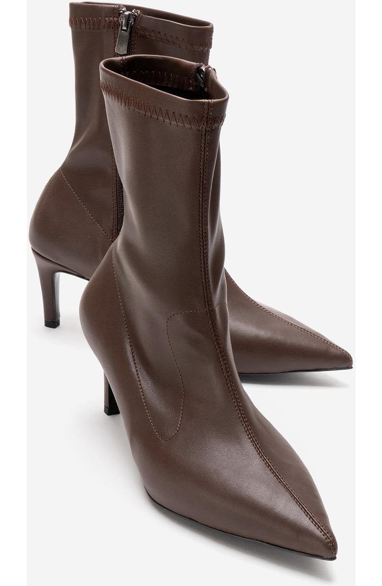 Prologue Shoes Rossano Stiletto Heel Boot, Main, color, Brown