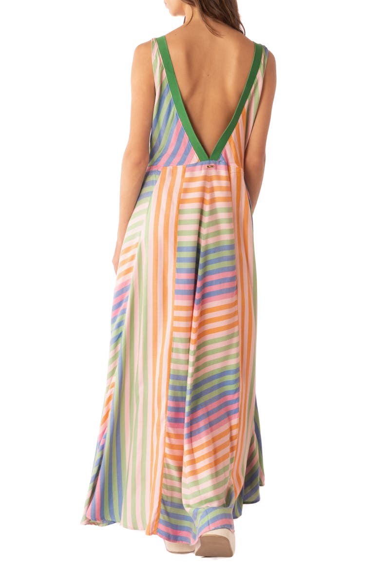 Lewis Mixed Stripe Cover-Up Maxi Dress, Alternate, color, OPEN MISCELLANEOUS