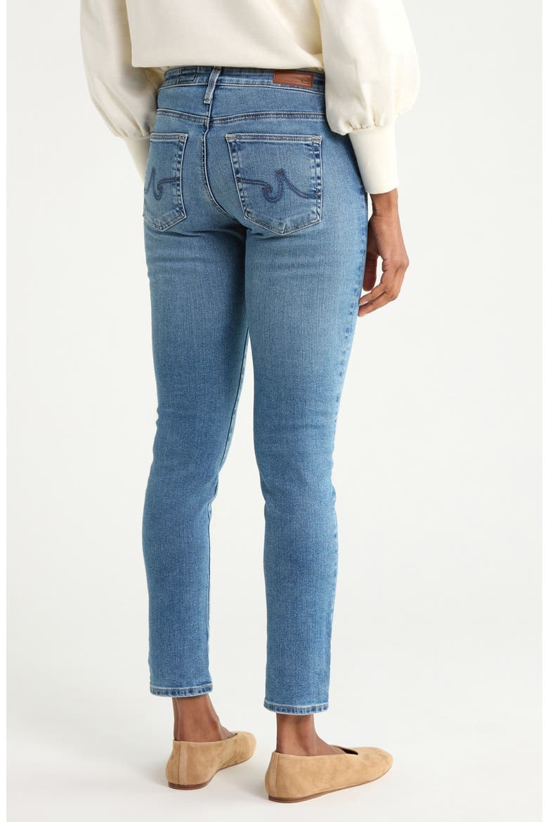 Prima Low Rise Ankle Cigarette Jeans, Alternate, color, CIELO
