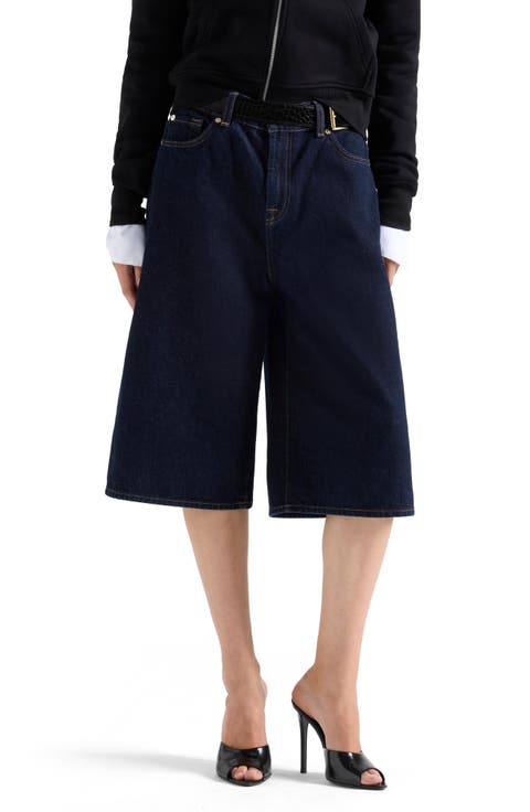 Culotte Wide Leg Crop Jeans