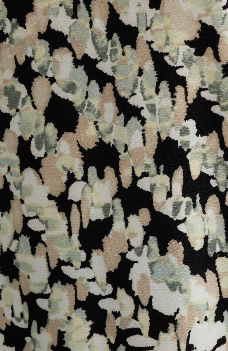 AK ANNE KLEIN Print Tulip Sleeve Top, Alternate, color, Anne Black Multi