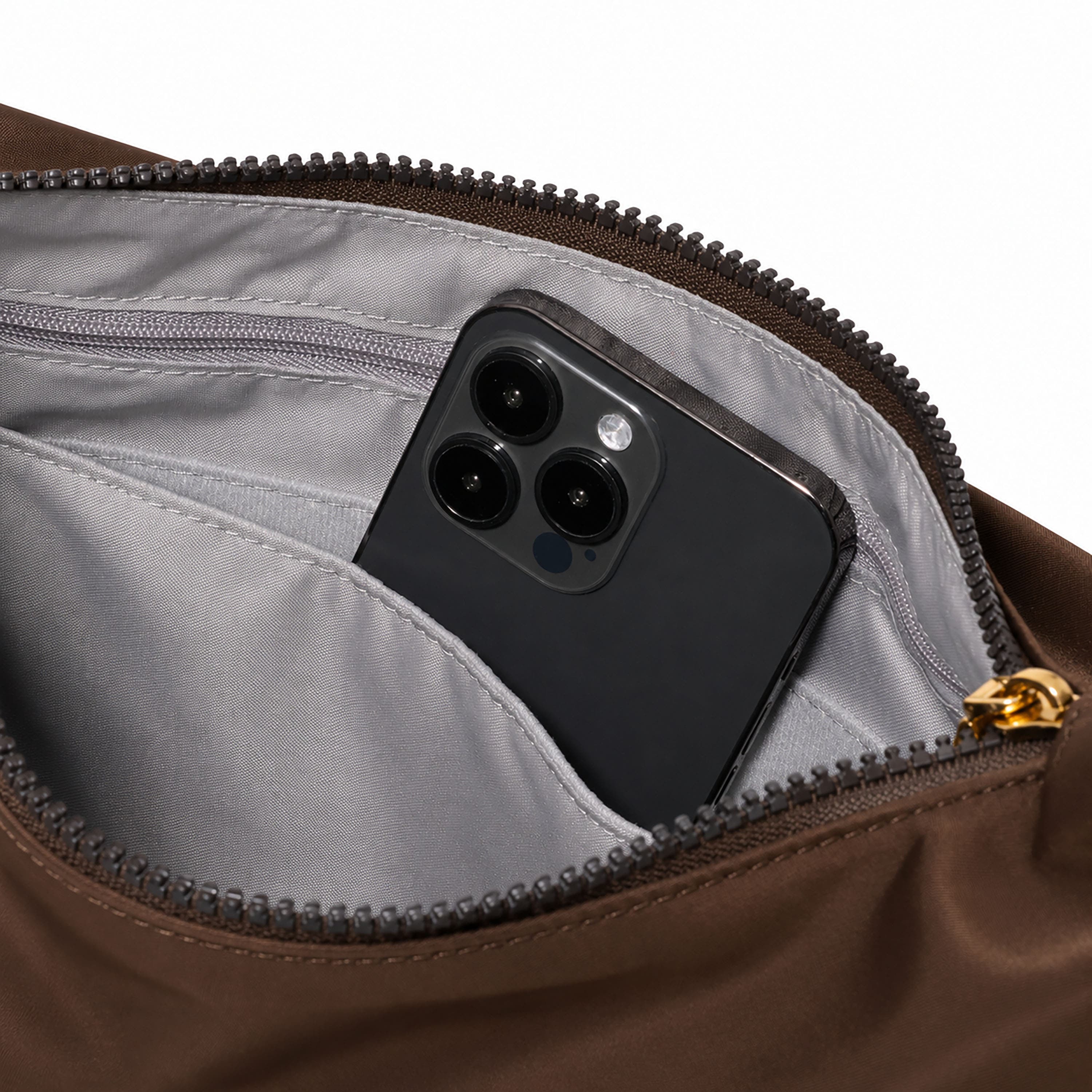 Crescent Convertible Hobo, Alternate, color, Ganache Twill