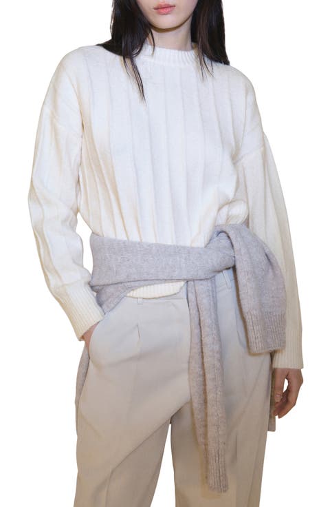 Perkins Rib Mock Neck Sweater