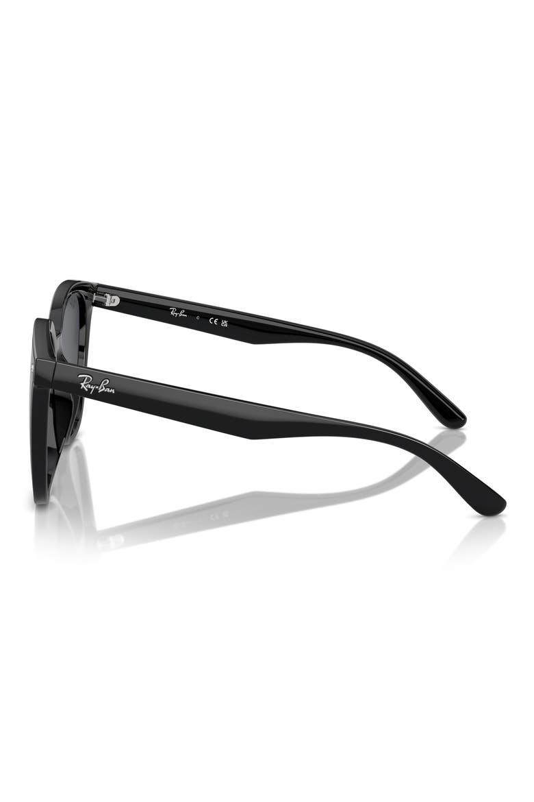 66mm Oversize Irregular Sunglasses, Alternate, color, BLACK