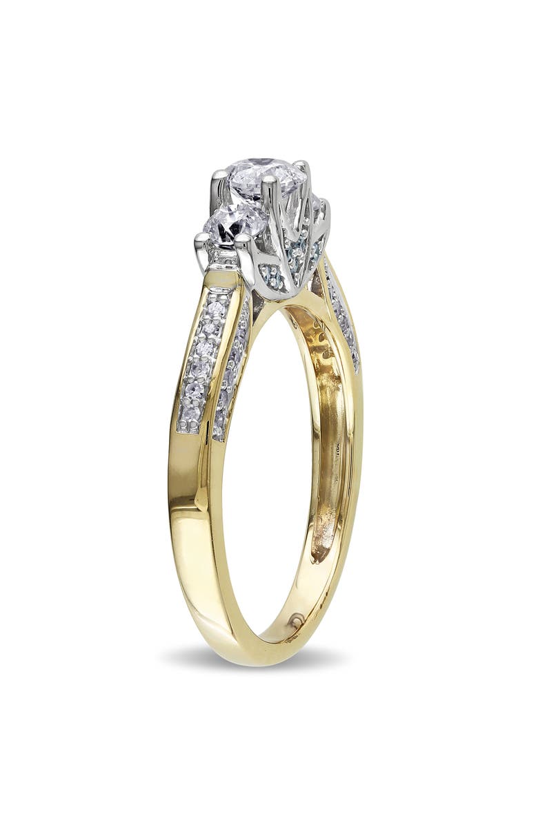 Julianna B. Diamond 3-Stone Engagement Ring 14k, Alternate, color, 14K Yellow Gold