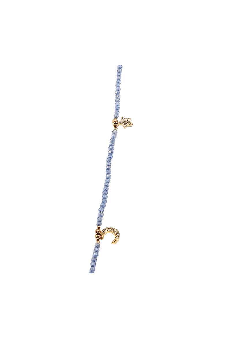 Pale VIolet Blue  Charm Necklace, Alternate, color, Blue