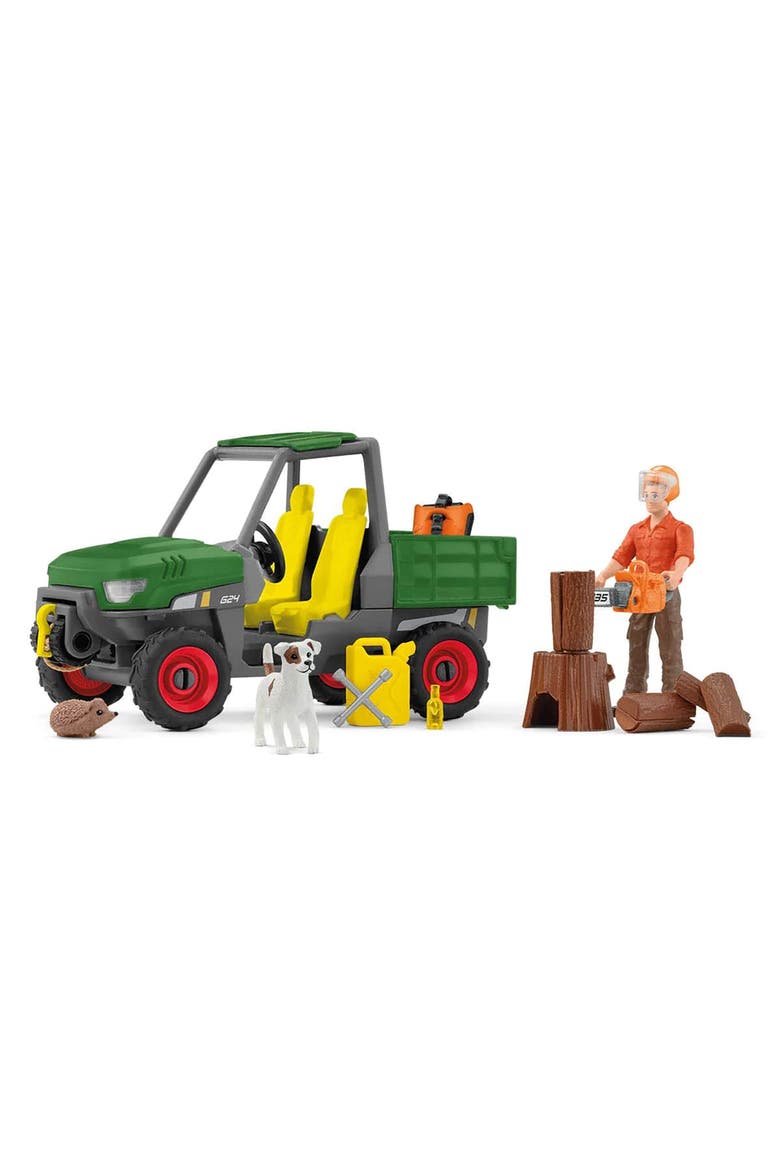Farm World Working In The Forest Figurine Playset, Alternate, color, Multicolored