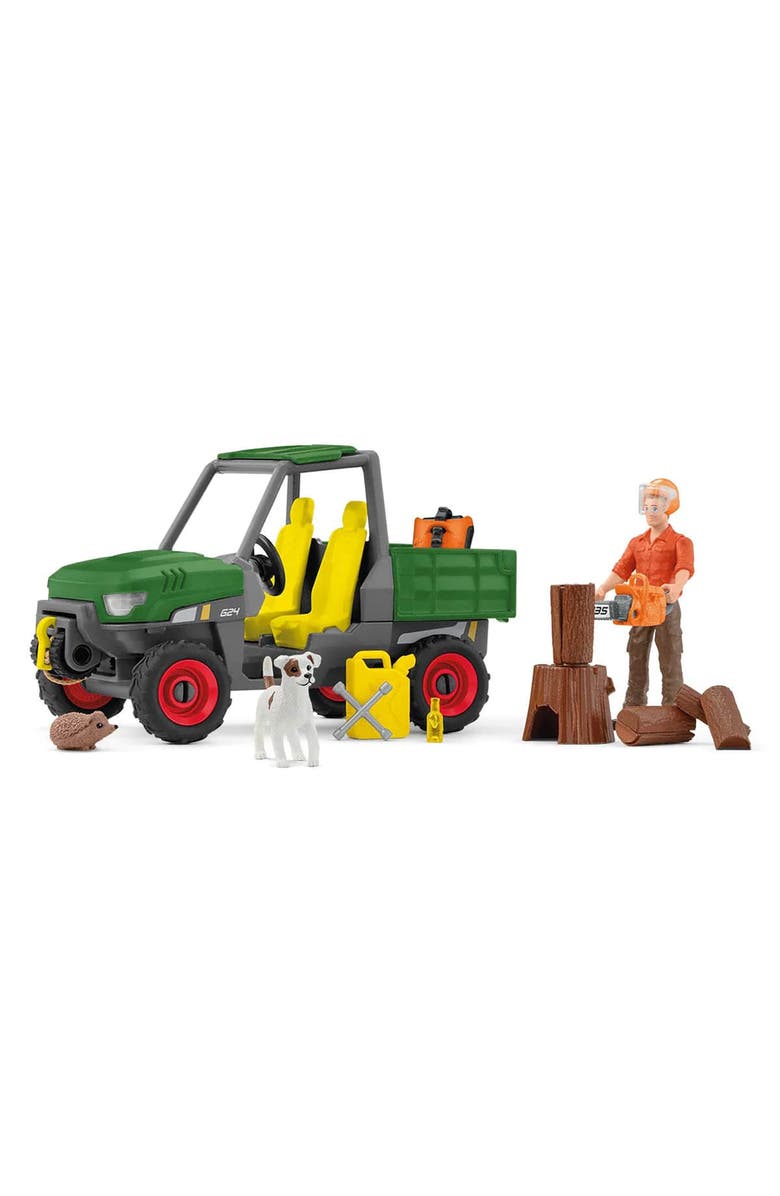 Schleich Farm World Working In The Forest Figurine Playset, Alternate, color, Multicolored