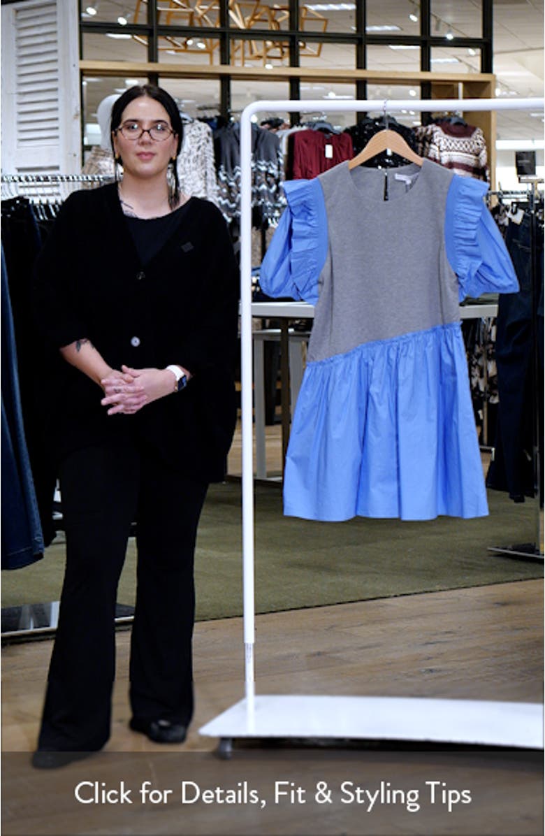 Mixed Media Ruffle Minidress, sales video thumbnail