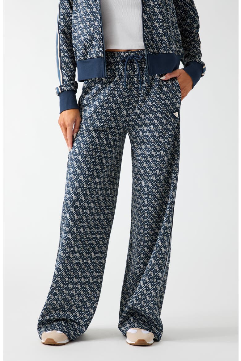 4G Logo Jacquard Drawstring Pants, Main, color, OPEN BLUE