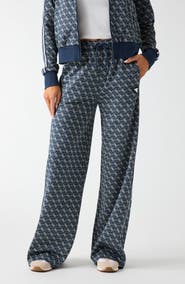 GUESS 4G Logo Jacquard Drawstring Pants