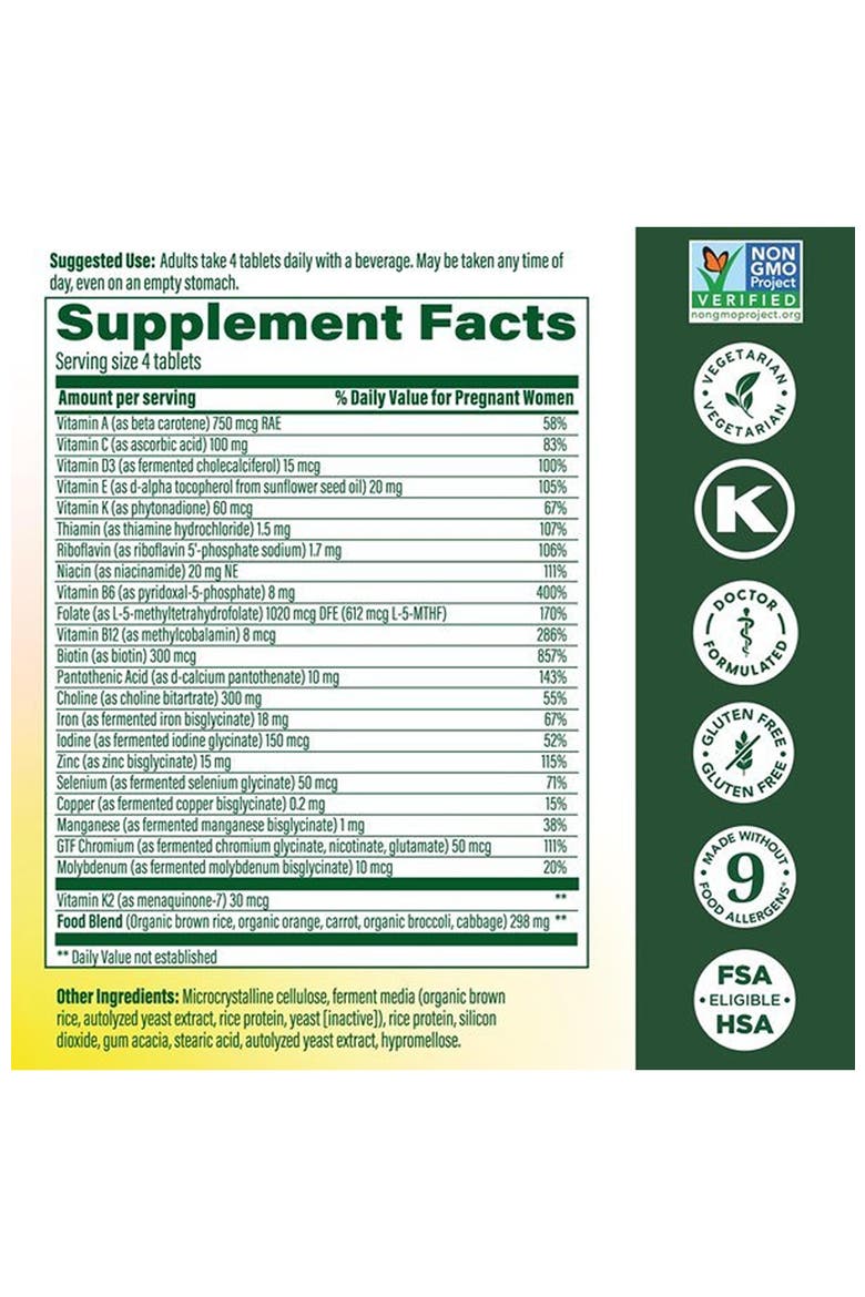 Baby & Me 2 Prenatal Multivitamin for Women with Choline & Methyl Folate, Vegetarian, 120 Mini Tablets, Alternate, color, None