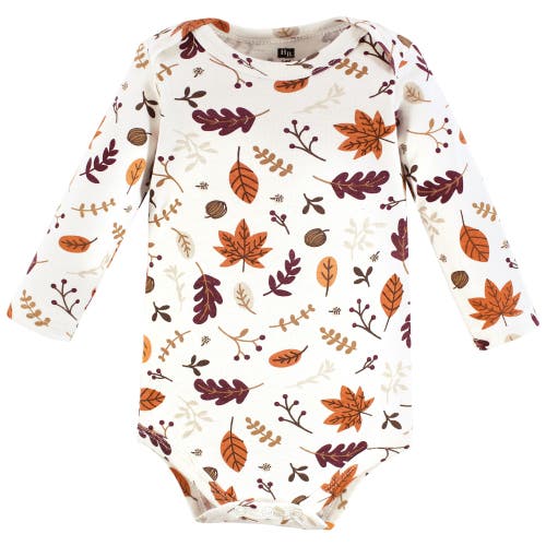 Hudson Baby Cotton Long-sleeve Bodysuits 5-pack In Multi