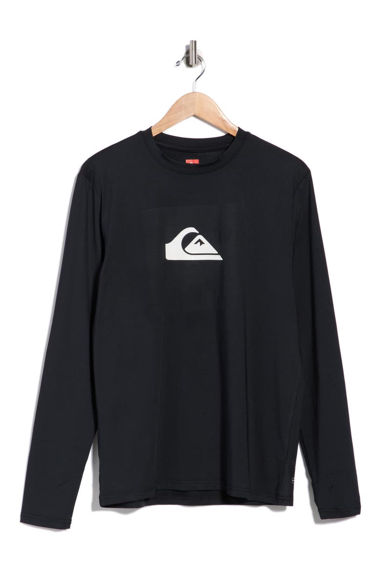 Comp Logo Graphic Rashguard, Alternate, color, BLACK