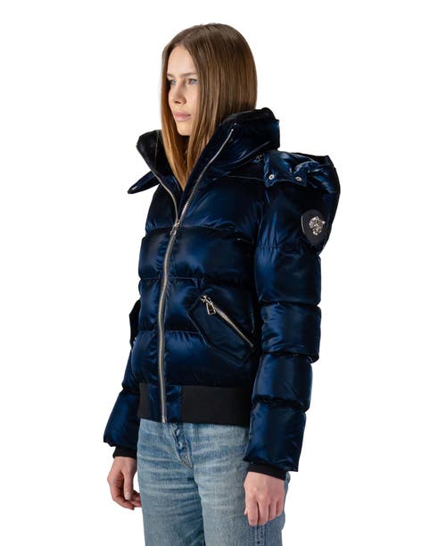 Woodpecker Woody Bomber Quilted Coat In Blue