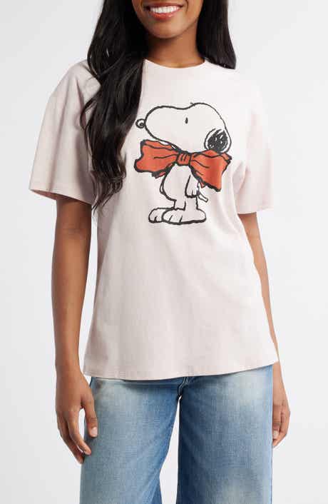 Vinyl Icons Peanuts® Snoopy Bow Tie Cotton Graphic T-Shirt
