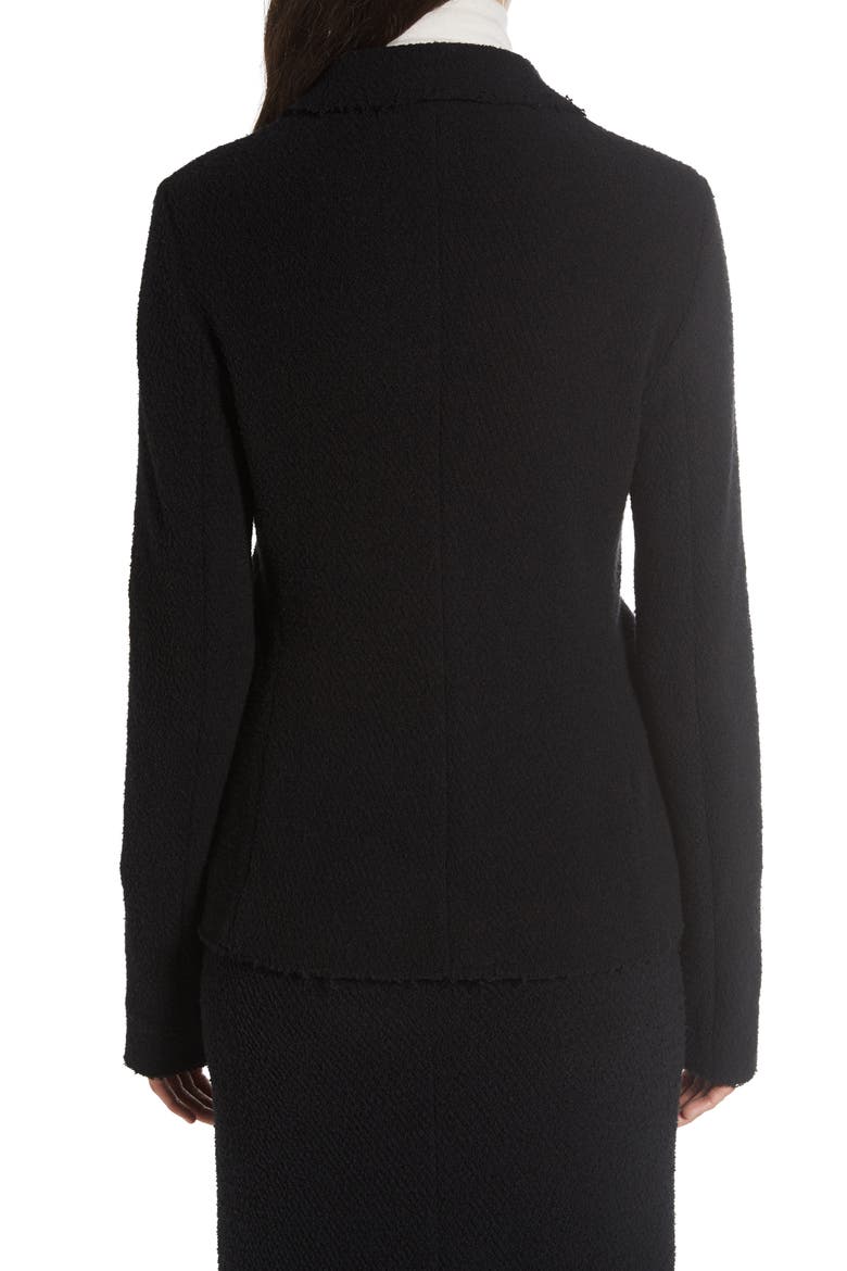 Annica Bouclé Jersey Jacket, Alternate, color, BLACK