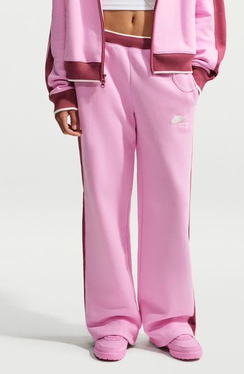 Track Club Fleece Wide Leg Pants