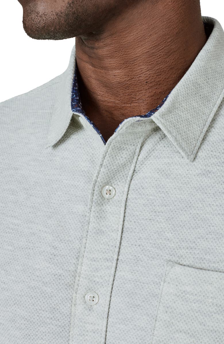 7 Diamonds Cabbo Short Sleeve Stretch Cotton Blend Button-Up Shirt, Alternate, color,
