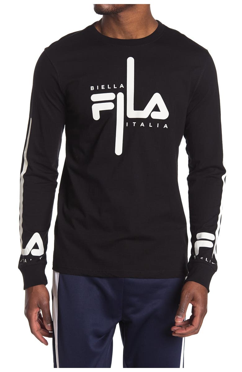 FILA Martino Graphic Long Sleeve Shirt, Main, color, 