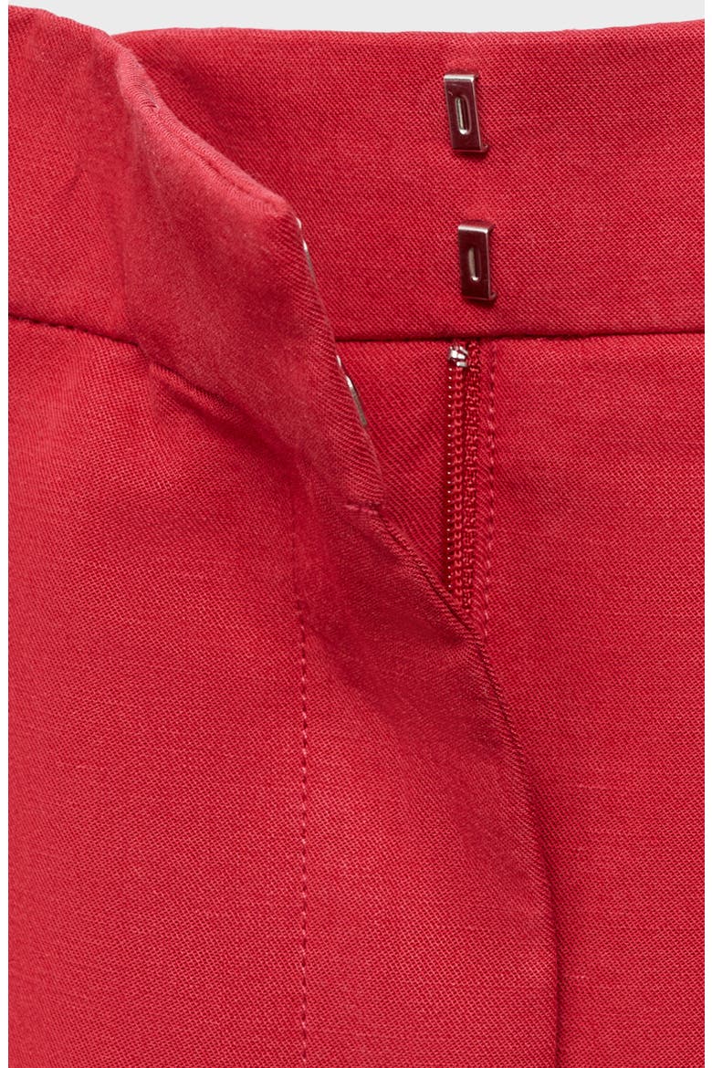 Olivia Pleated Straight Leg Pants, Alternate, color, CHERRY