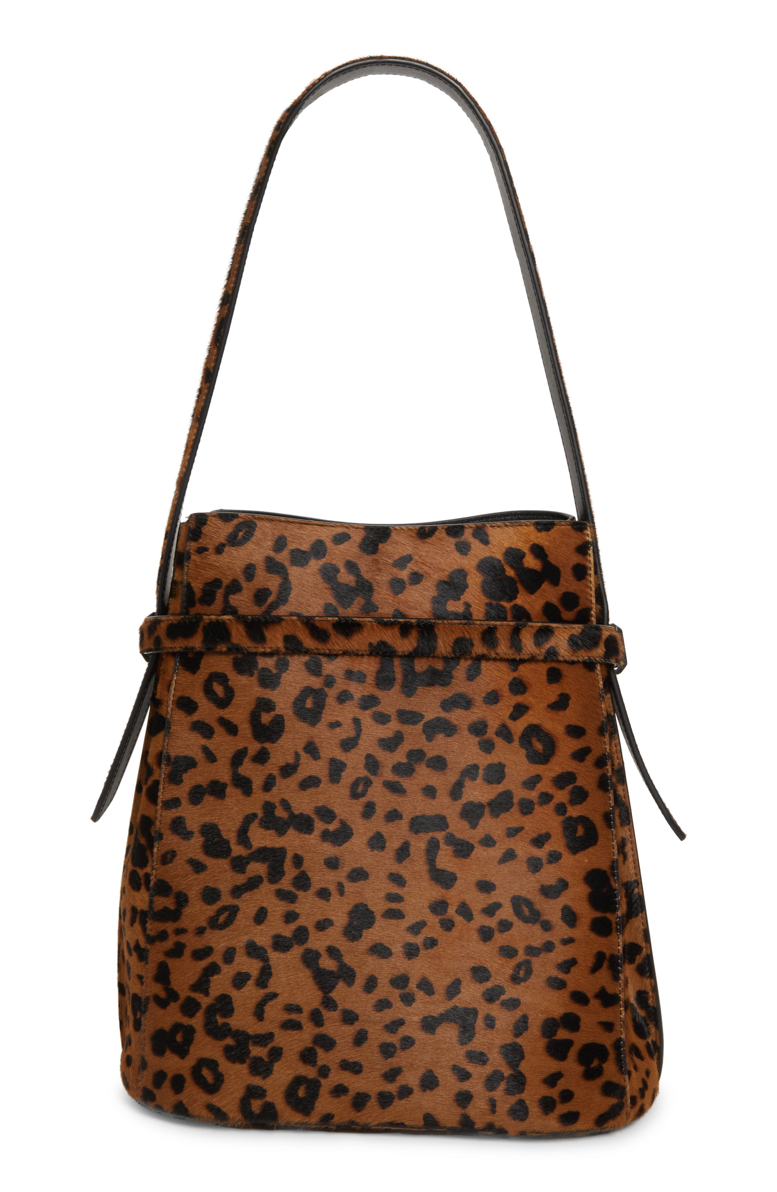 TOTEME T-Lock Genuine Calf Hair Clutch, Alternate, color, 