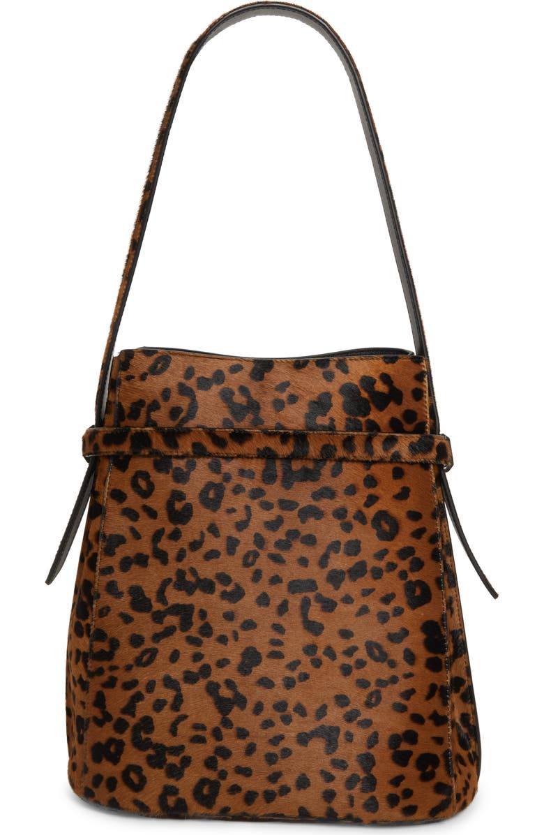 TOTEME T-Lock Genuine Calf Hair Clutch, Alternate, color, Leopard