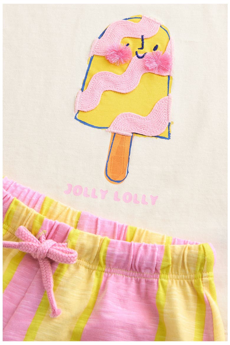 Kids' Lolly T-Shirt & Shorts Set, Alternate, color, YELLOW