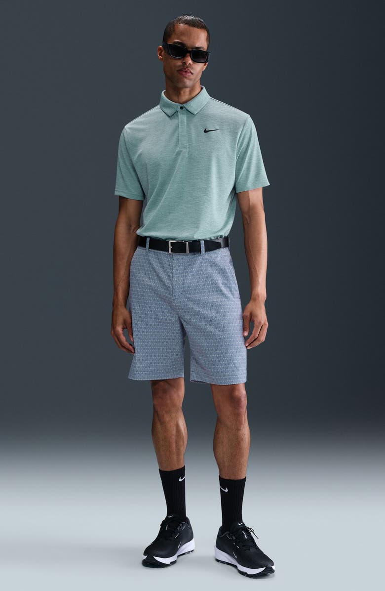 Nike Golf Dri-FIT Tour Jacquard Golf Polo, Alternate, color, Ocean Cube/ Vintage Green