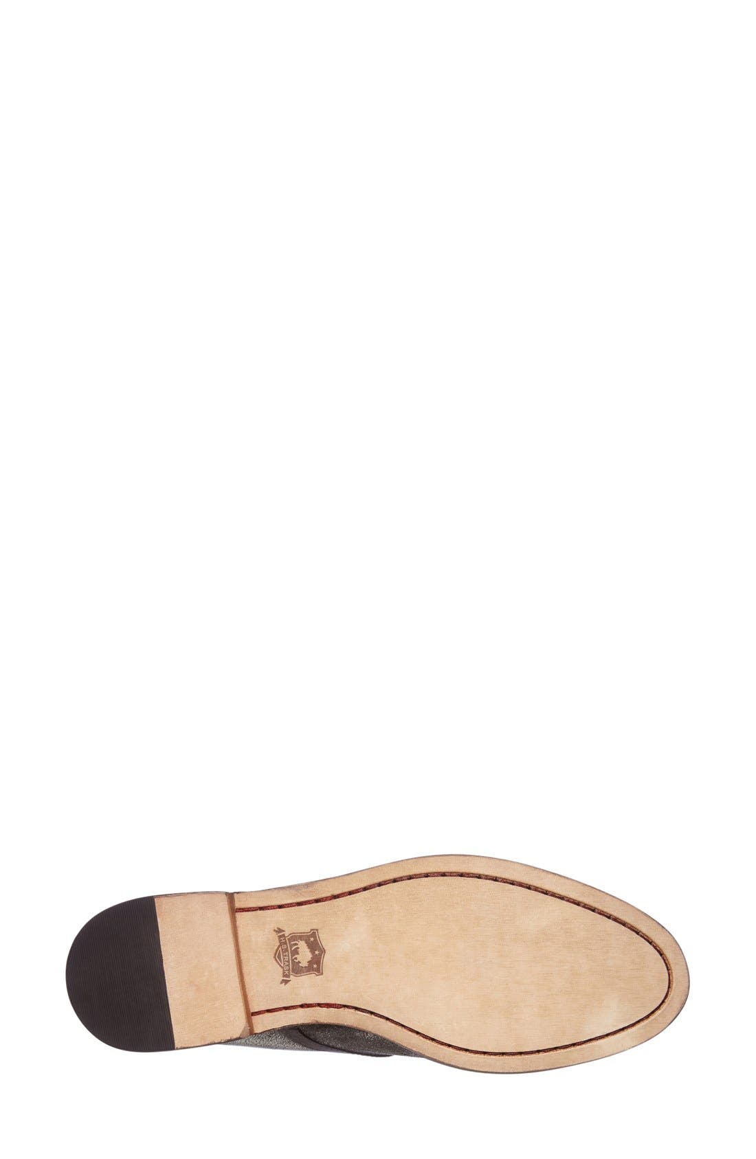 'Ali' Flat, Alternate, color, SILVER CALFSKIN