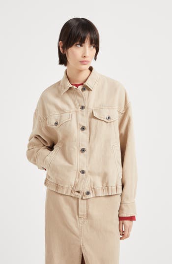 Brunello Cucinelli★素敵！Wool Blend Tweed DB Monili Jacket Brunello Cucinelli Jacket with monili | Nordstrom