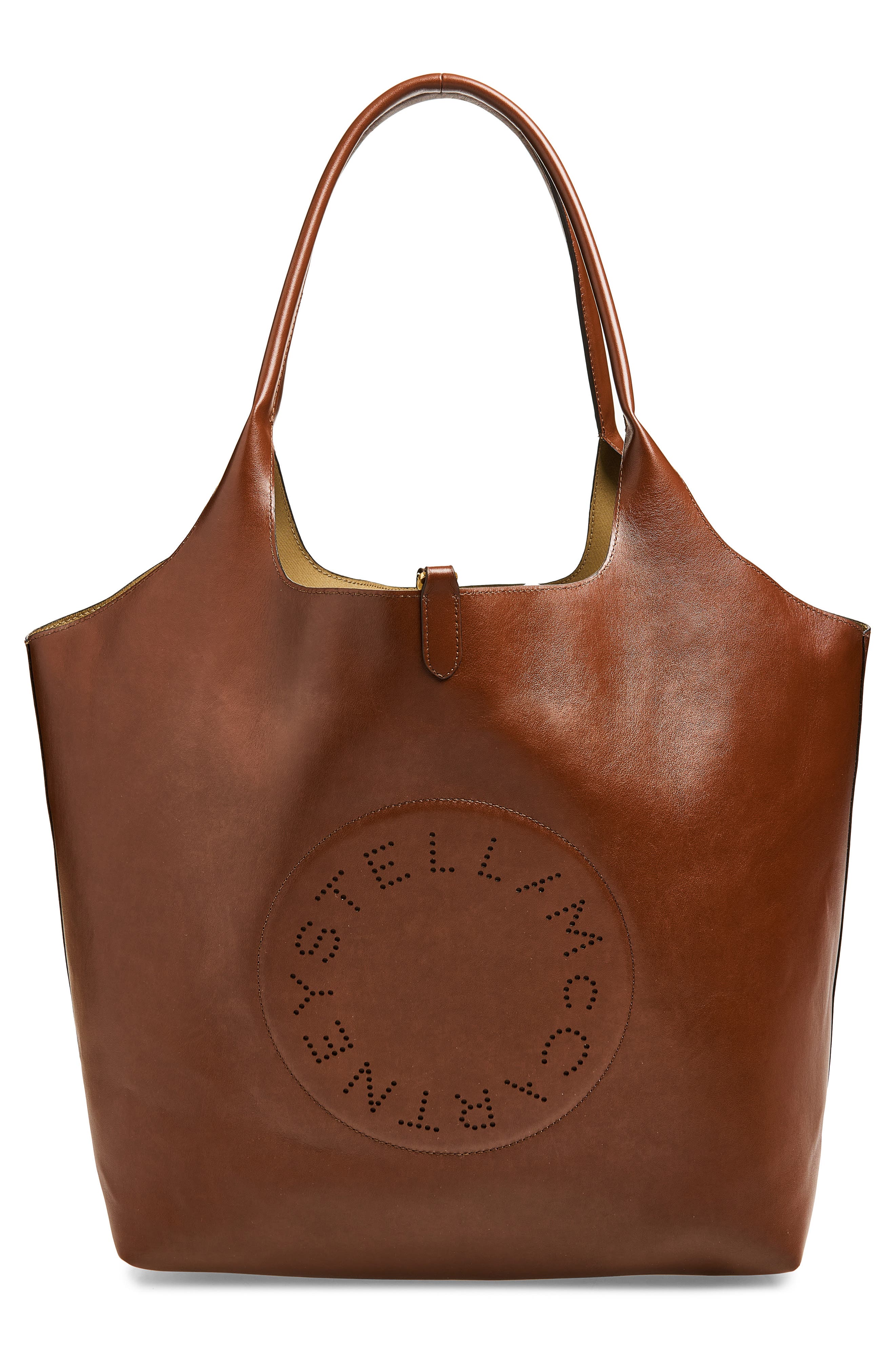 Logo Reversible Tote with Pouch, Alternate, color, TRUFFLE