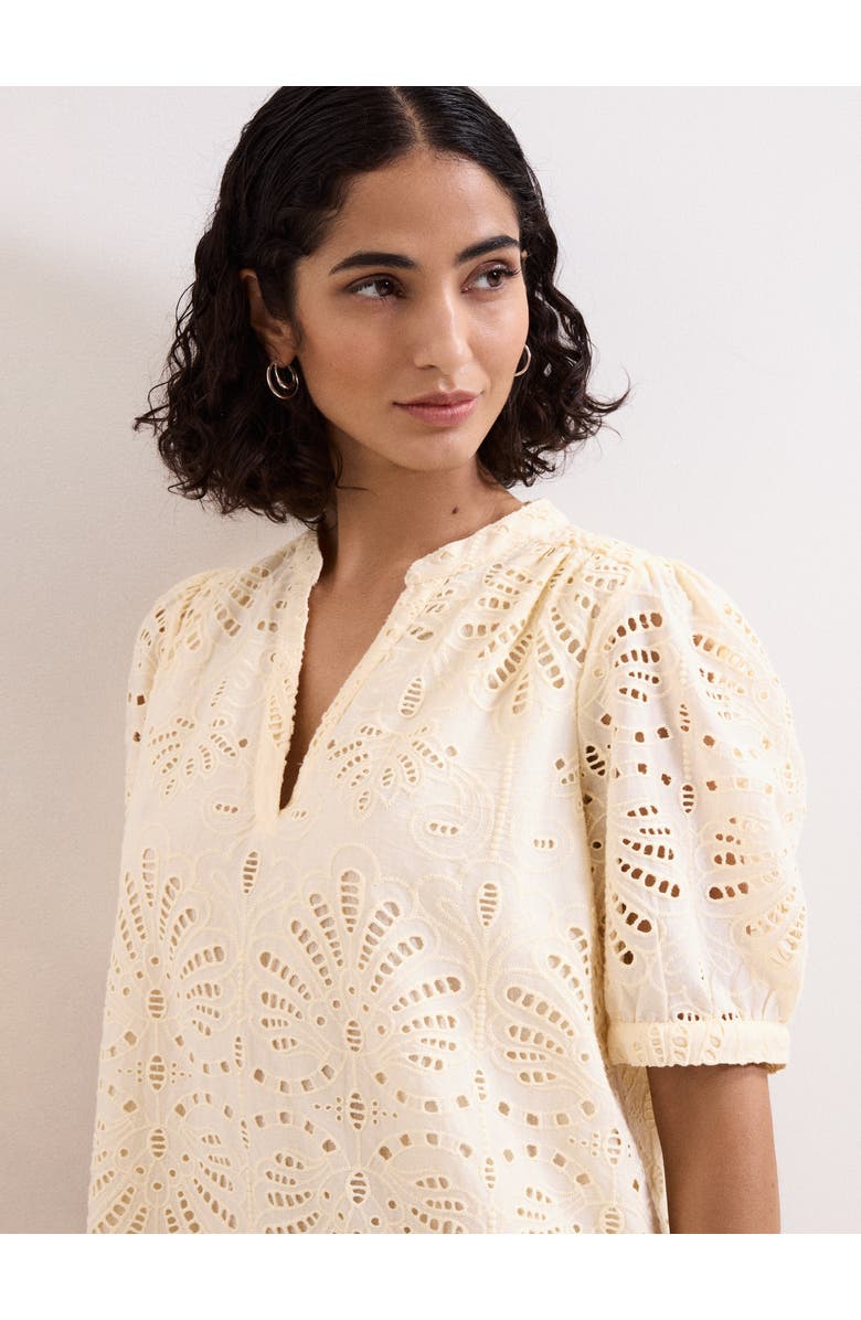 Phase Eight Liliana Embroidered Mini Dress, Alternate, color, Yellow