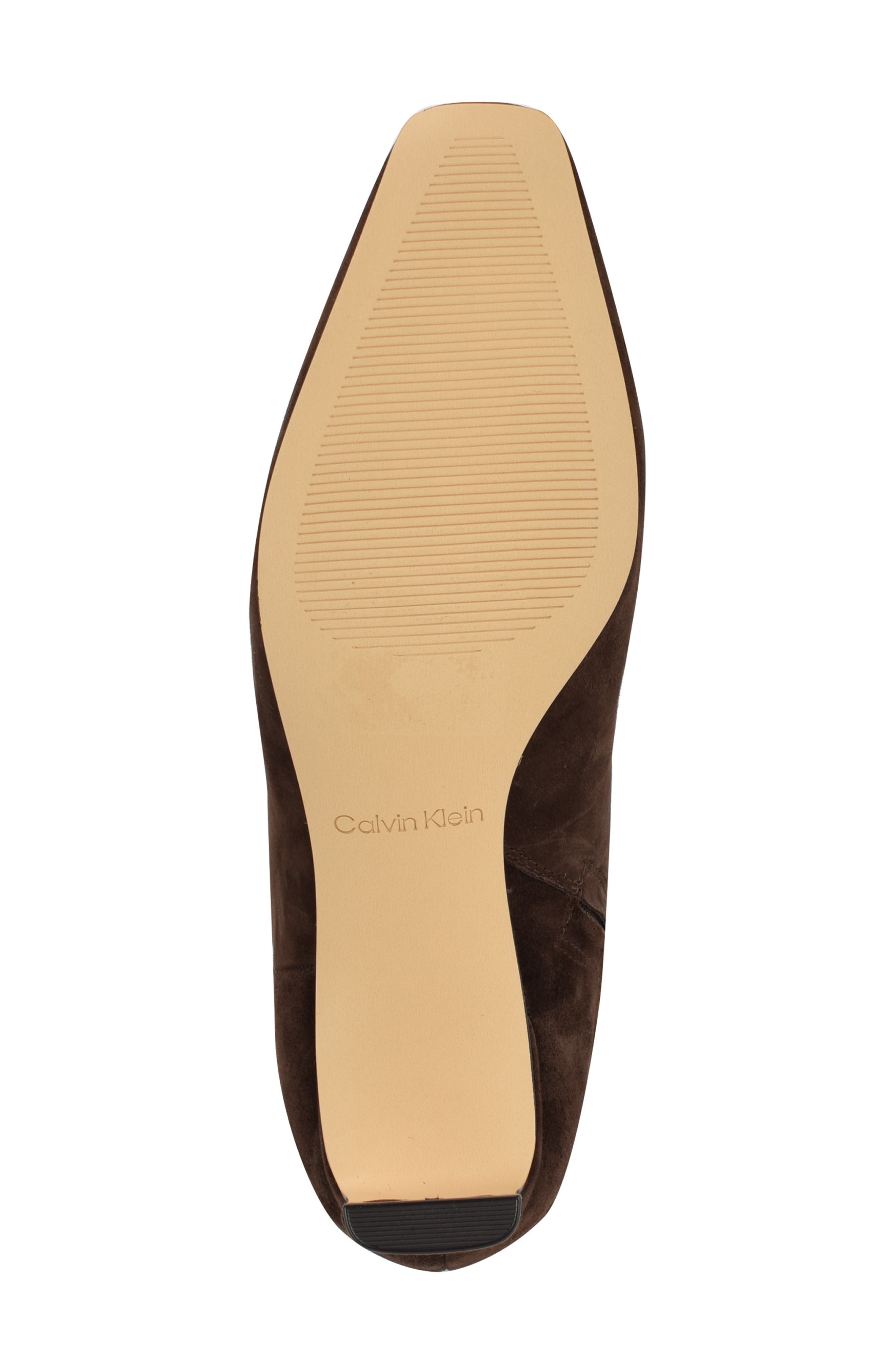Calvin Klein Caterine Knee High Boot, Alternate, color, Brown Suede