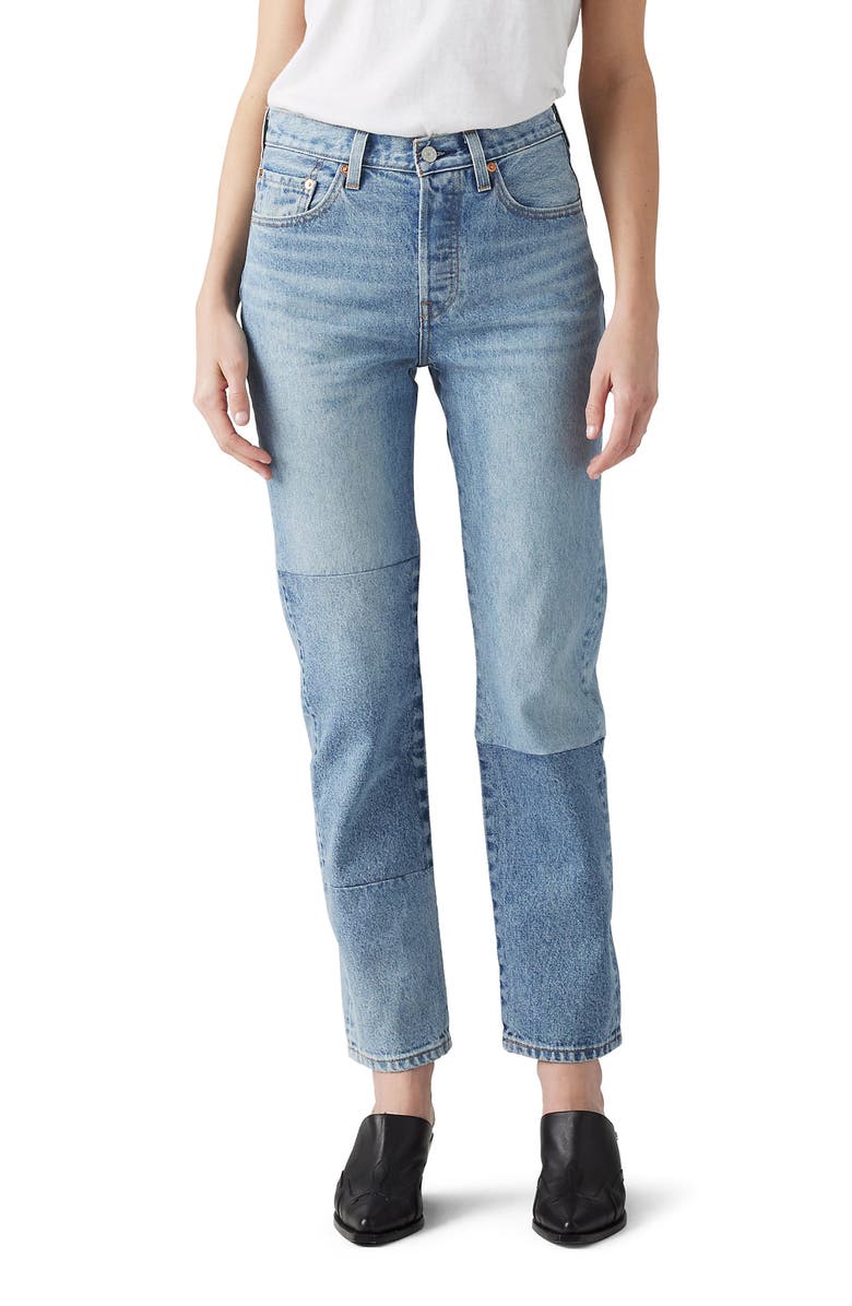 Levi's<sup>®</sup> 501<sup>®</sup> High Waist Straight Leg Ankle Jeans, Main, color,