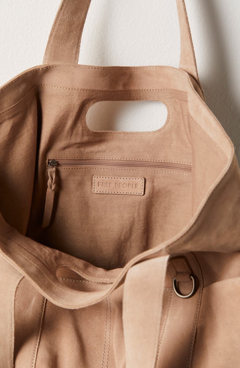 Free People Caravan Suede Tote, Alternate, color,