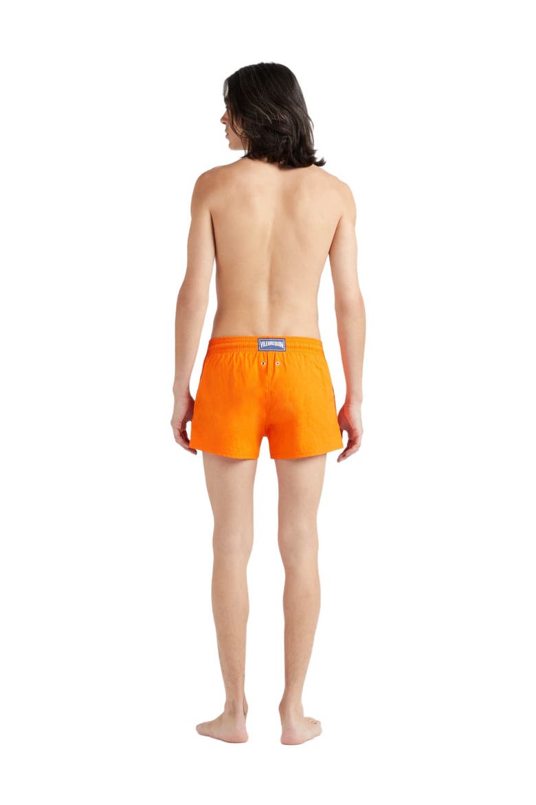 Men's Jacquard Turtle Stretch Swim Shorts, Alternate, color, ABRICOT