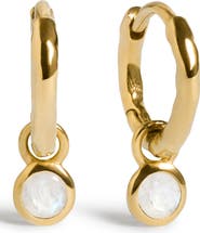 Monica Vinader Birthstone Huggie Hoop Earrings