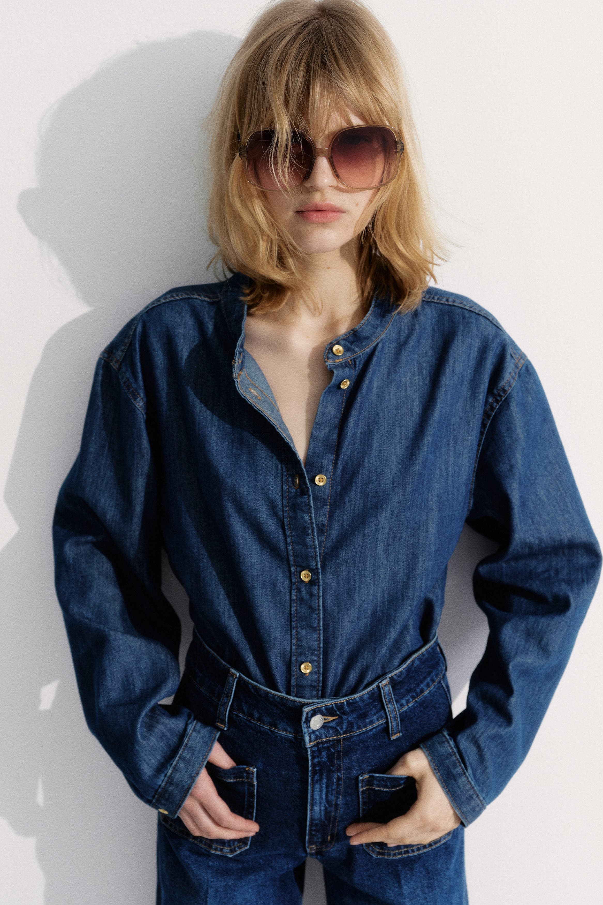 Loose-fit Denim Shirt - image 2